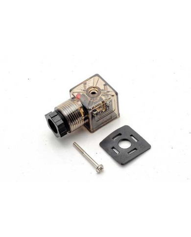 Wtyczka z LED do cewki rozdzielacza półelektrycznego 4/8 XY