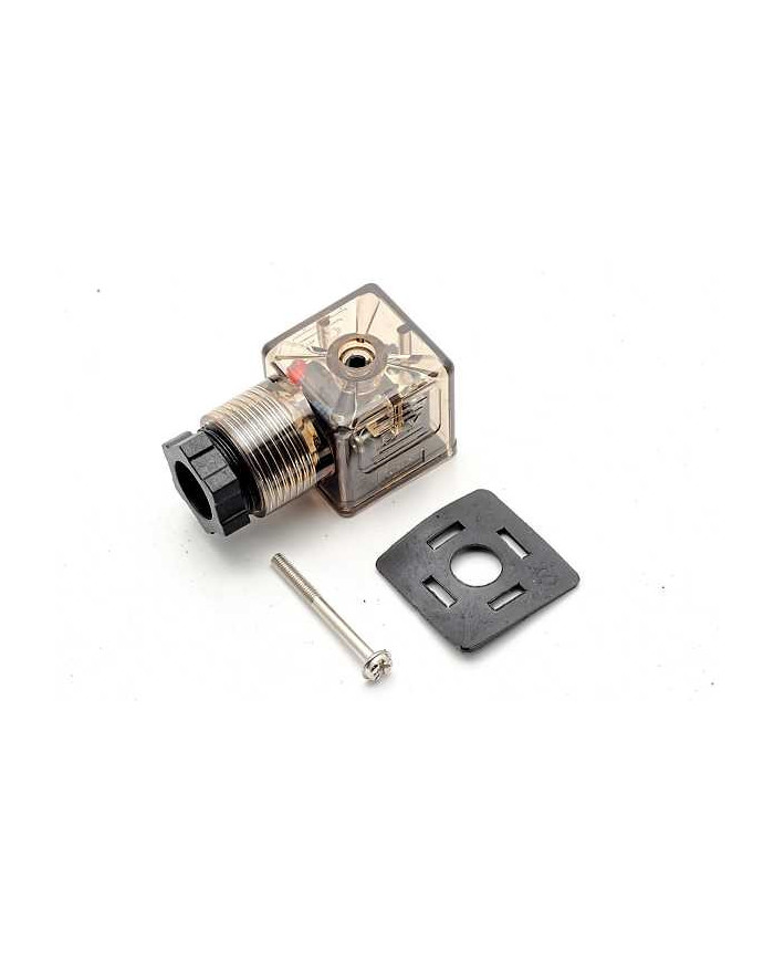 Wtyczka z LED do cewki rozdzielacza półelektrycznego 4/8 XY