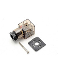 Wtyczka z LED do cewki rozdzielacza półelektrycznego 4/8 XY