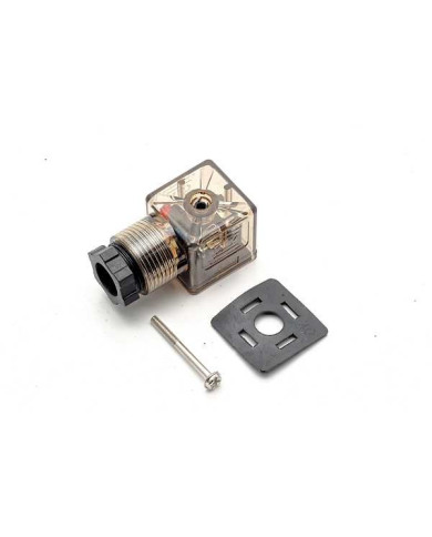 Wtyczka z LED do cewki rozdzielacza półelektrycznego 4/8 XY