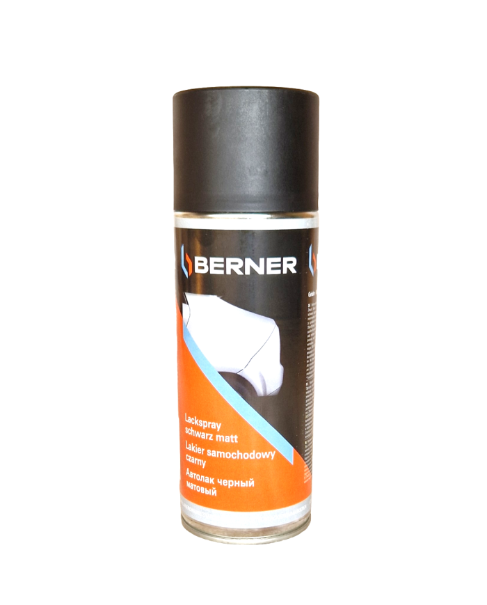 Lakier spray Berner czarny mat