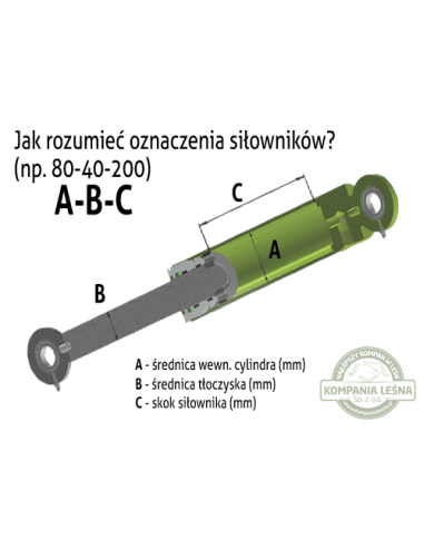 Siłownik 100-60-575 podnoszenia głównego ramienia do Palms 5.72 i 5.85