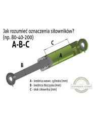 Siłownik 100-60-575 podnoszenia głównego ramienia do Palms 5.72 i 5.85