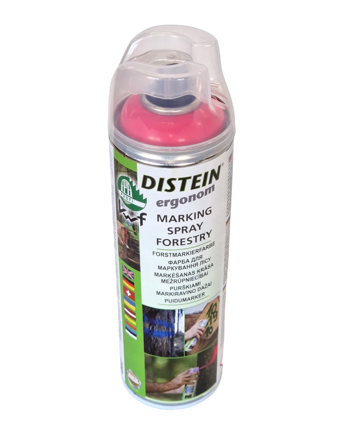 Spray farba Distein do znakowania drzew, różowa