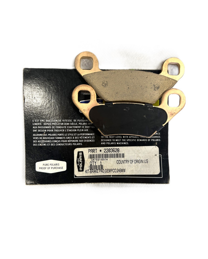 Klocki hamulcowe przód 246 mm - quad POLARIS