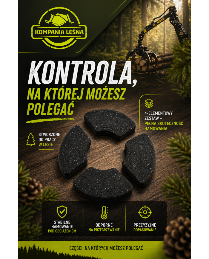 Klocki hamulca zawiesia górnego do żurawi Palms serii 5. i 7. (5.72 5.75 5.85 7.72 7.75 7.76 7.78 7.94)