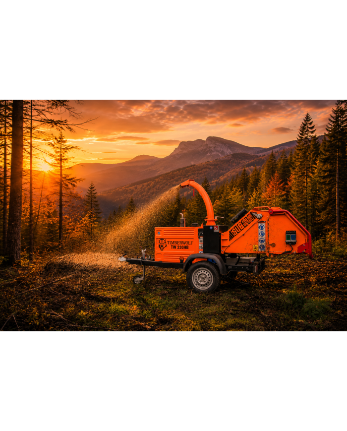 Wynajem Rębak Timberwolf TW230HBD – diesel, 25KM 450 zł netto / doba Najem