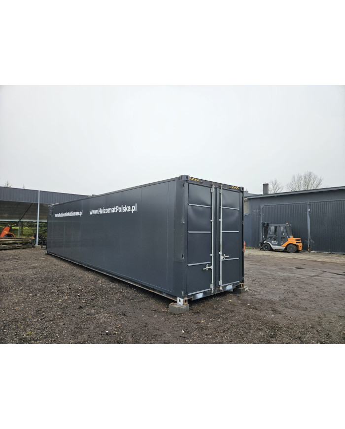 Kontenerowa kotłownia na biomasę RA 500P 40HC – moc do 499 kW, klasa 5
