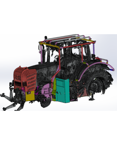 Zabudowa leśna ciągnika John Deere 7430
